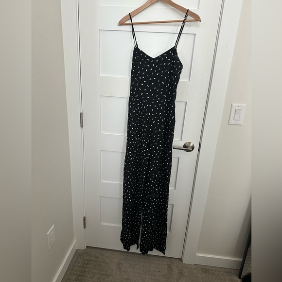 Lulu’s In Demand Black and White Print sleeveless wide leg Jumpsuit - Picture 5 of 9